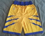 NBA Golden State warriors design shorts jaune